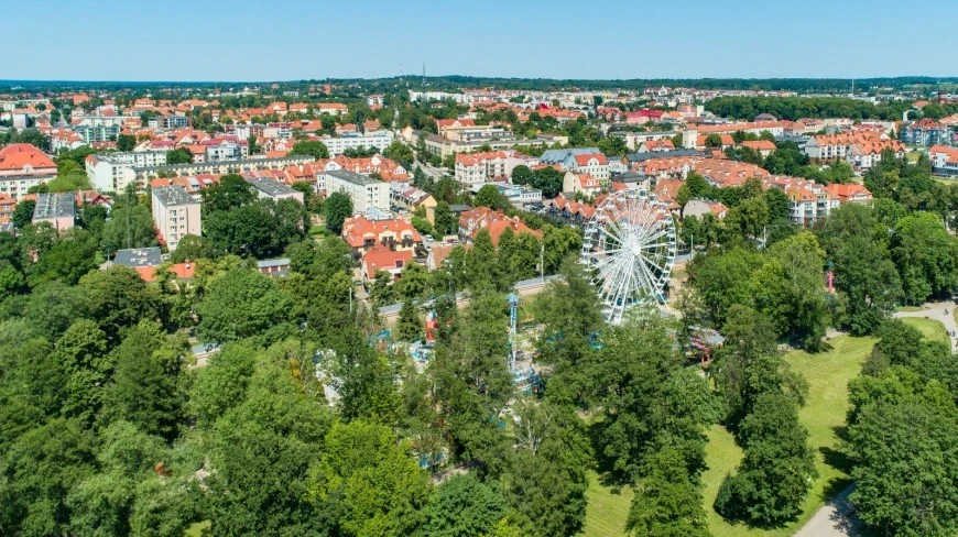 Giżycko na Mazurach.