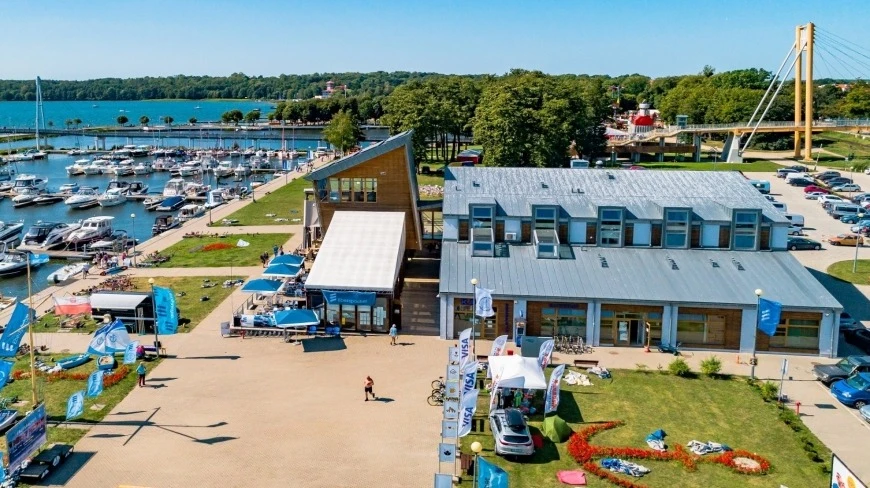 Ekomarina w Giżycku na Mazurach.