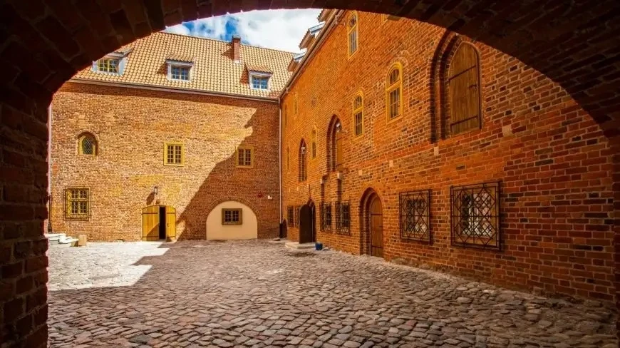 Zamek w Kętrzynie na Mazurach.