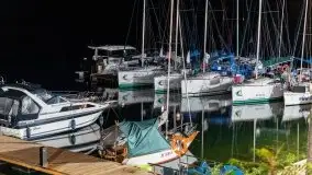 Zdjęcia nocne w porcie Ruciane Park - zdjęcie 20