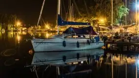 Noc w porcie Keja w Węgorzewie, sierpień 2021 - zdjęcie 4