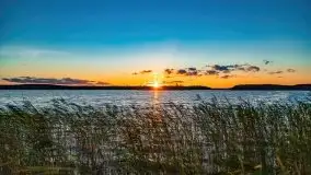 Zachód słońca nad jeziorem Kirsajty, wrzesień 2021 r. - zdjęcie 6