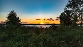 Zachód słońca nad jeziorem Kirsajty, wrzesień 2021 r. - zdjęcie 4