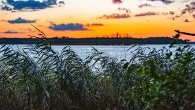 Zachód słońca nad jeziorem Kirsajty, wrzesień 2021 r. - zdjęcie 21