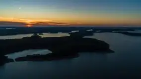 Wrześniowy zachód nad jeziorem Kisajno, widziany ze Strandy - zdjęcie 13