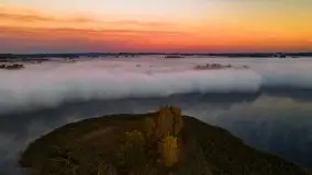 Październikowy wschód słońca, mgły i szron - zdjęcie 35