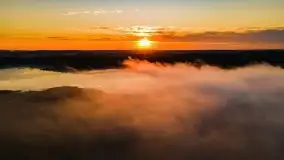 Październikowy wschód słońca, mgły i szron - zdjęcie 86