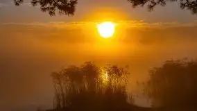 Październikowy wschód słońca, mgły i szron - zdjęcie 46