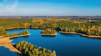 Początki mazurskiej złotej jesieni, październik 2021 r.