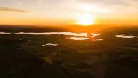 Jesienny zachód słońca z lotu ptaka - zdjęcie 17