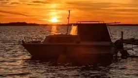 Zachód słońca nad jeziorem Dargin, październik 2021 - zdjęcie 3