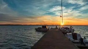 Zachód słońca nad jeziorem Dargin, październik 2021 - zdjęcie 15