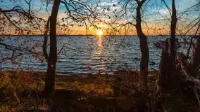 Zachód słońca nad jeziorem Dargin, październik 2021 - zdjęcie 38