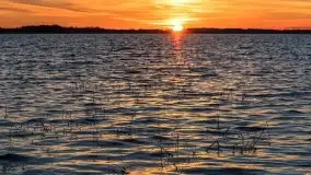 Zachód słońca nad jeziorem Dargin, październik 2021 - zdjęcie 47