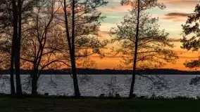 Zachód słońca nad jeziorem Dargin, październik 2021 - zdjęcie 40