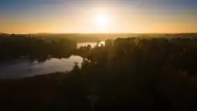 Wschód słońca nad jeziorem Kruklin, październik 2021 r. - zdjęcie 10