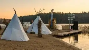 Zachód słońca i jesienne Ruciane Park  - zdjęcie 4