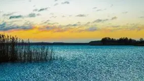 Wschód słońca nad jeziorem Święcajty, listopad 2021 r. - zdjęcie 6