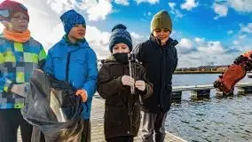 Fotorelacja z sprzątania dna w Ekomarinie Giżycko - zdjęcie 66