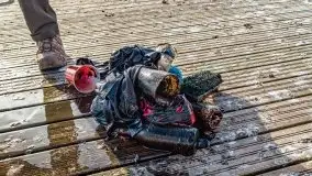 Fotorelacja z sprzątania dna w Ekomarinie Giżycko - zdjęcie 56