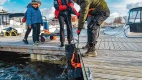 Fotorelacja z sprzątania dna w Ekomarinie Giżycko - zdjęcie 40