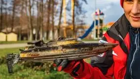 Fotorelacja z sprzątania dna w Ekomarinie Giżycko - zdjęcie 24