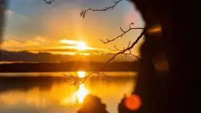 Listopadowy zachód słońca nad jeziorem Tałty, Skorupki - zdjęcie 10