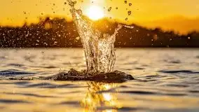 Zachód słońca nad jeziorem Tajty, widoczny z Pięknej Góry - zdjęcie 31