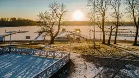 Grudniowy, zimowy port w Sztynorcie - zdjęcie 9