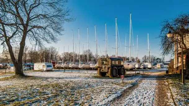 Grudniowy, zimowy port w Sztynorcie - zdjęcie 10