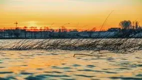 Zachód słońca nad jeziorem Święcajty, grudzień 2021 r. - zdjęcie 16