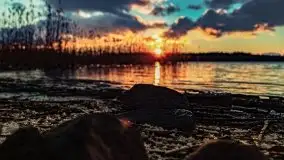 Grudniowy zachód słońca nad jeziorem Kisajno 2021 - zdjęcie 4