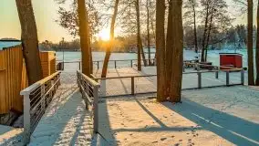 Zimowy wschód i południe w Strandzie nad jeziorem Kisajno - zdjęcie 13