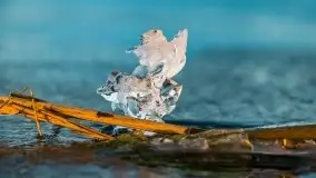 Styczniowy zachód słońca nad jeziorem Święcajty, 2022 r. - zdjęcie 2