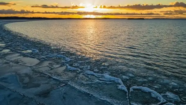 Styczniowe słońce, jezioro Dargin i kra... - zdjęcie 4