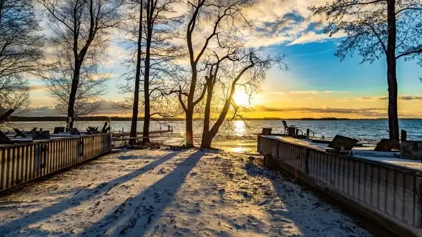 Styczniowe słońce, jezioro Dargin i kra... - zdjęcie 7