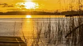 Zachód słońca nad jeziorem Bocznym, styczeń 2022 - zdjęcie 8