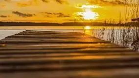 Zachód słońca nad jeziorem Bocznym, styczeń 2022 - zdjęcie 21