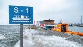 Niegocin i Giżycko skute lodem, grudzień 2020 - zdjęcie 8