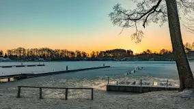 Wschód słońca w Strandzie nad jeziorem Kisajno - zdjęcie 31