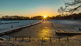 Wschód słońca w Strandzie nad jeziorem Kisajno - zdjęcie 7