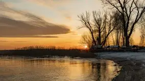 Wschód słońca nad jeziorem Niegocin w Wilkasach - zdjęcie 5