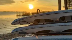 Wschód słońca nad jeziorem Niegocin w Wilkasach - zdjęcie 32