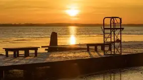 Wschód słońca nad jeziorem Niegocin w Wilkasach - zdjęcie 16