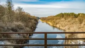 Jaz walcowy na kanale mazurskim, śluza Guja Piaski - zdjęcie 20