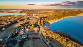 Zachód słońca nad jeziorem Kirsajty, marzec 2022 r. - zdjęcie 20