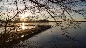 Zachód słońca nad jeziorem Harsz w Harszu - zdjęcie 11