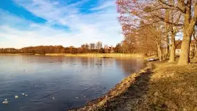 Zachód słońca nad jeziorem Harsz w Harszu - zdjęcie 16