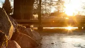 Zachód słońca nad jeziorem Harsz w Harszu - zdjęcie 22