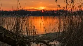 Marcowy zachód słońca nad jeziorem Kisajno - zdjęcie 49